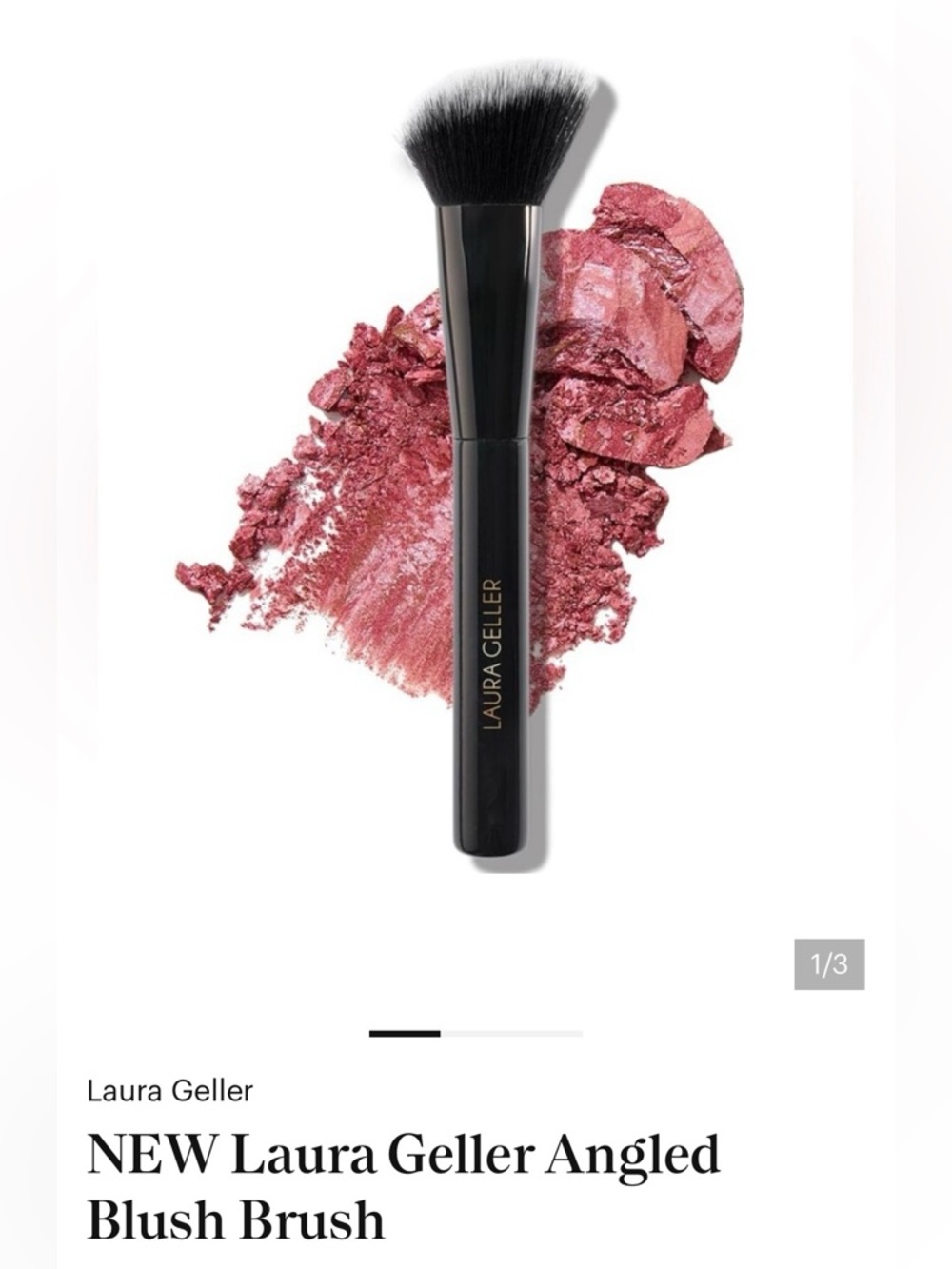 Laura Geller Black & Gold Angled Blush Brush